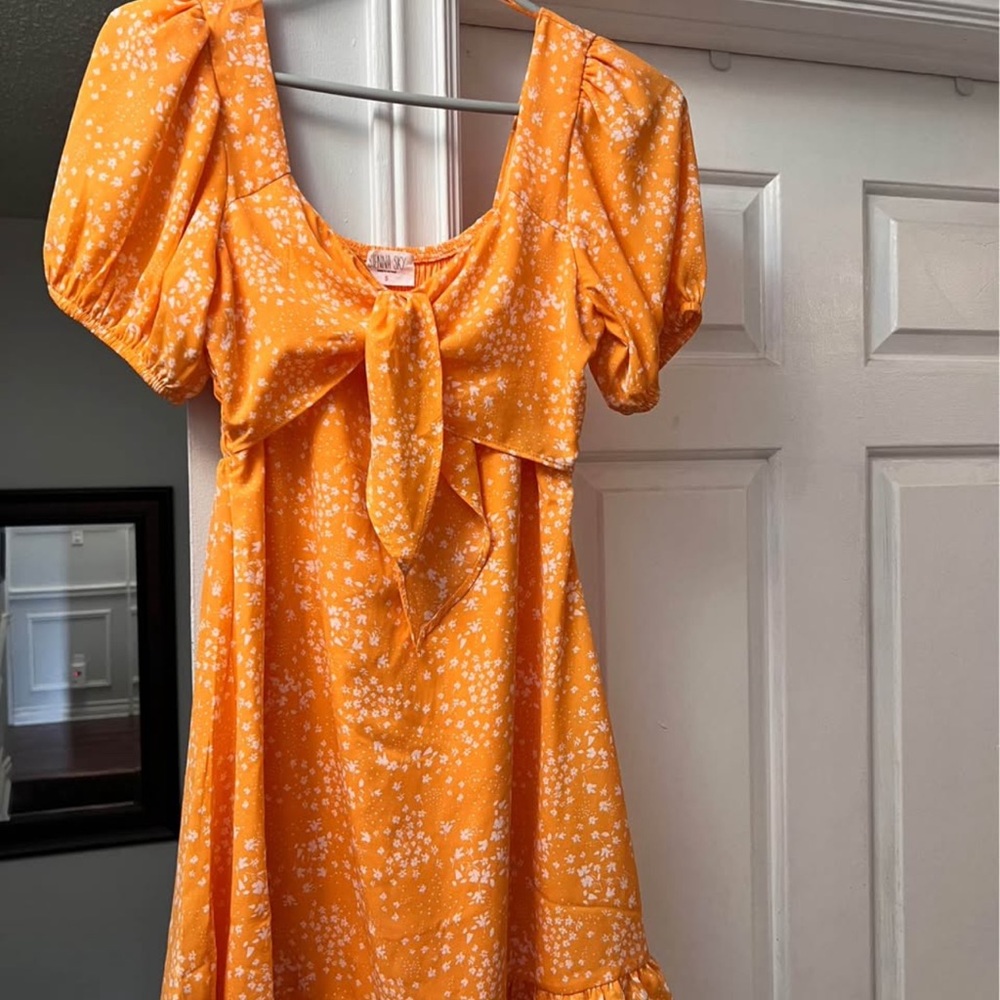 Orange babydoll